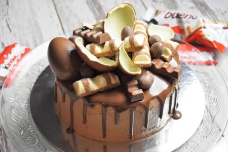 Drip Cake Kinder Dessert Patant Au Chocolat