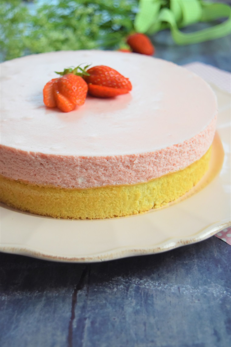 Gâteau nuage aux fraises Recette facile