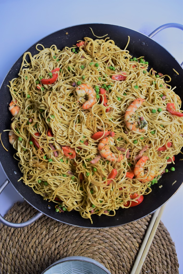 Nouilles Chinoises Recette Aux Gambas