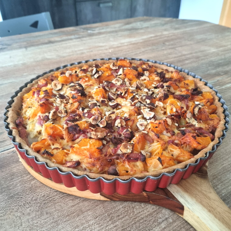 Tarte Au Butternut Lardons Fromage Recette D Automne