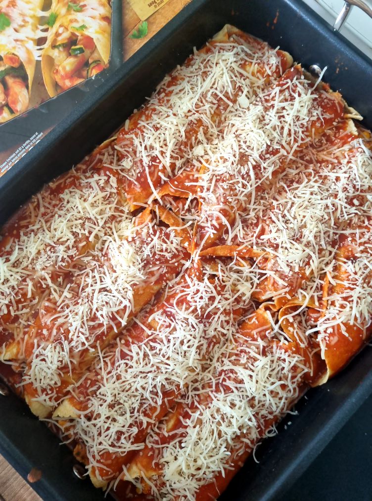 Enchiladas au poulet et maïs recette mexicaine