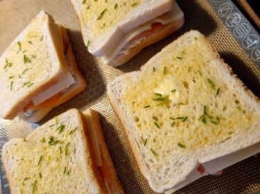 Croque Monsieur Au Saumon Fum Et Fromage Au Four