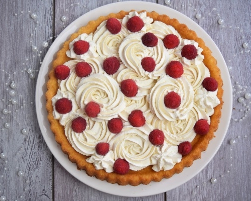 Tarte Framboises Chantilly Speculoos Patisserie Aux Fruits