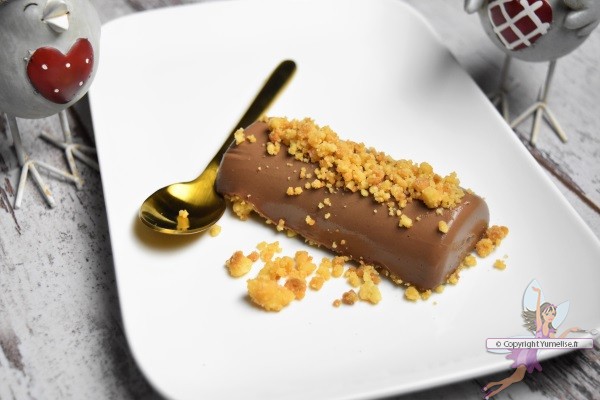 Mini bûches au chocolat caramel - dessert de noël