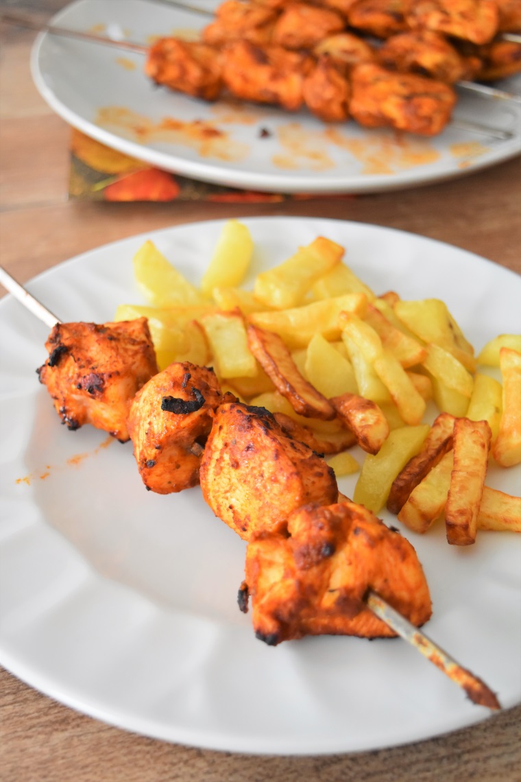 Brochette de poulet tikka - recette pour le barbecue