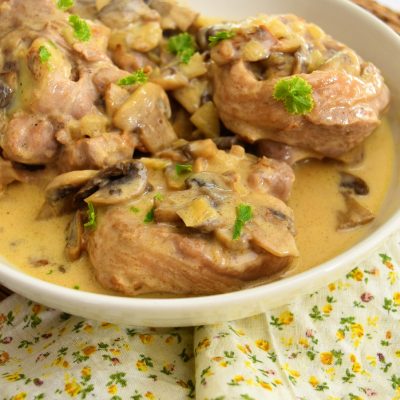 Osso buco de dinde à la crème et champignons