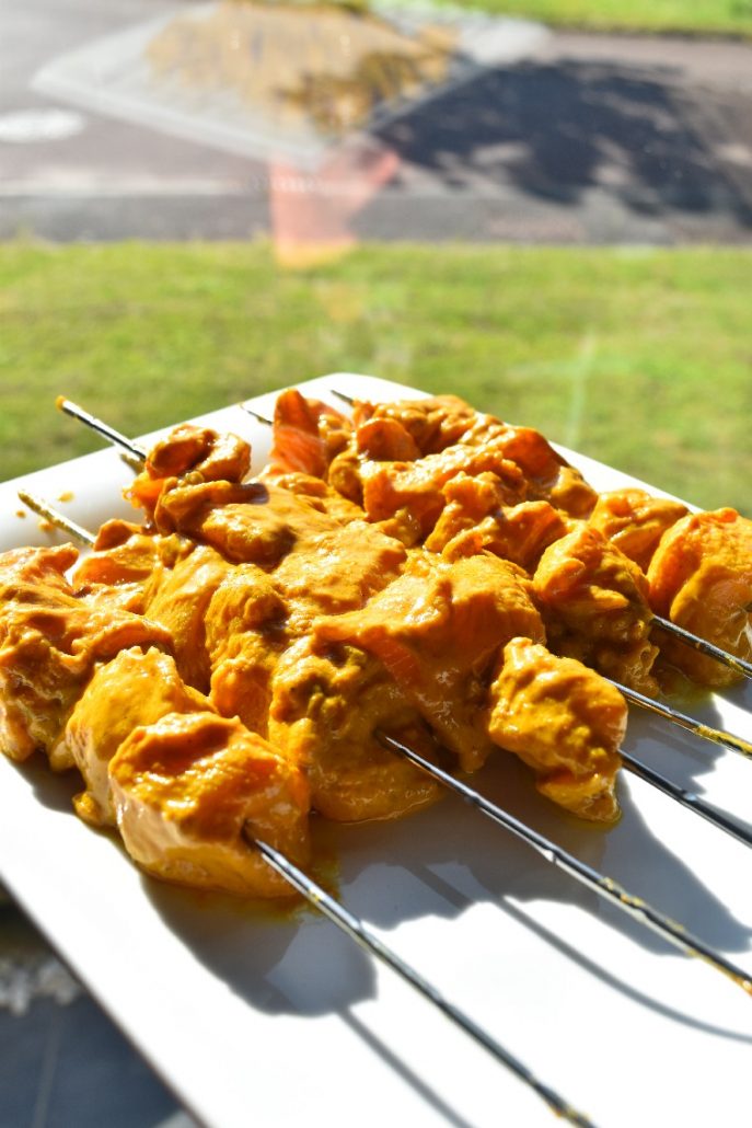 Brochettes De Poulet Au Curry - Recette Pour Barbecue