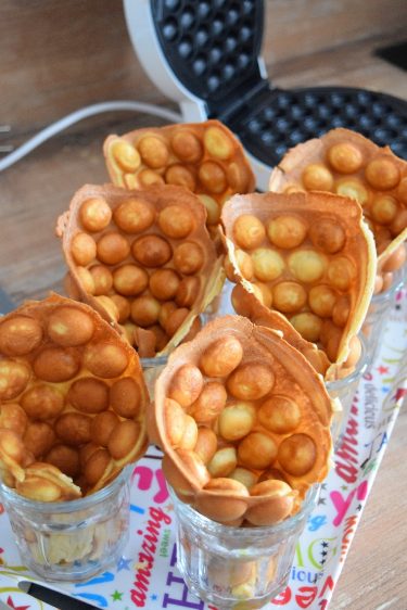 Gaufre bubble - recette pour le goûter et le dessert