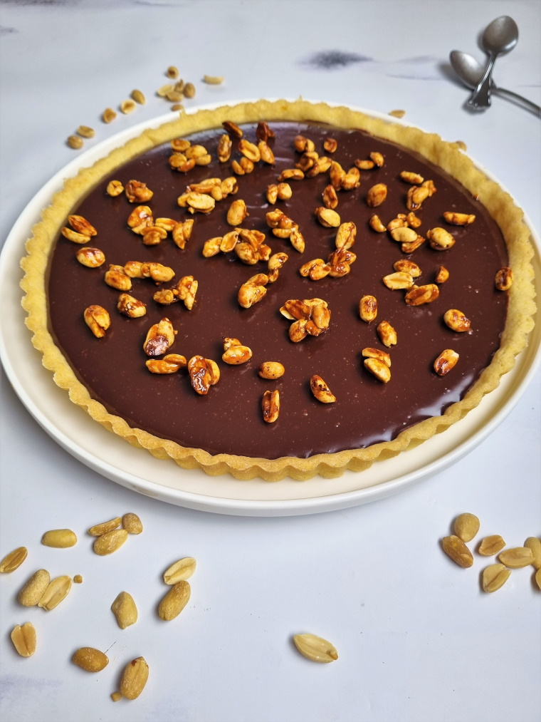 Tarte Chocolat, Caramel & Cacahuètes - The Greenquest