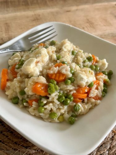 risotto petit pois carotte cookeo