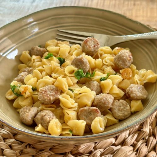 Pâtes boulettes à la crème avec Cookeo