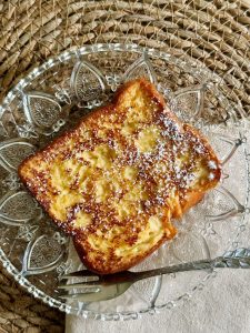 Brioche perdue caramélisée à la poêle