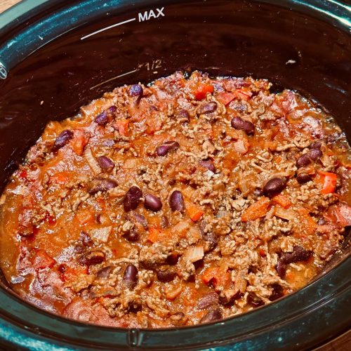 Chili con carne au crock pot