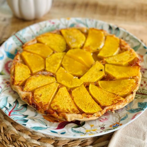 Tarte tatin butternut avec fromage et sirop d'érable