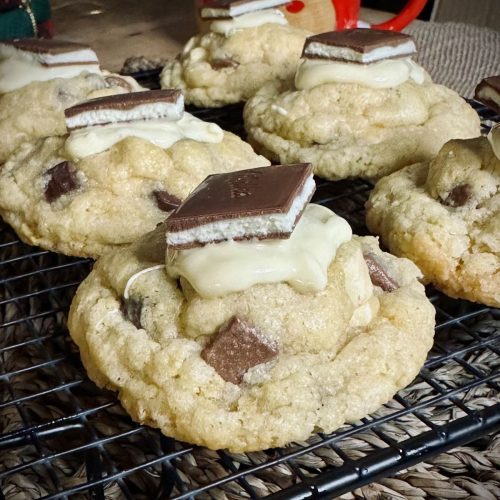 Meilleurs Cookies New Yorkais avec topping chocolat blanc et morceau de chocolat milka