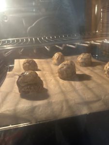 Cuisson des gros cookies moelleux