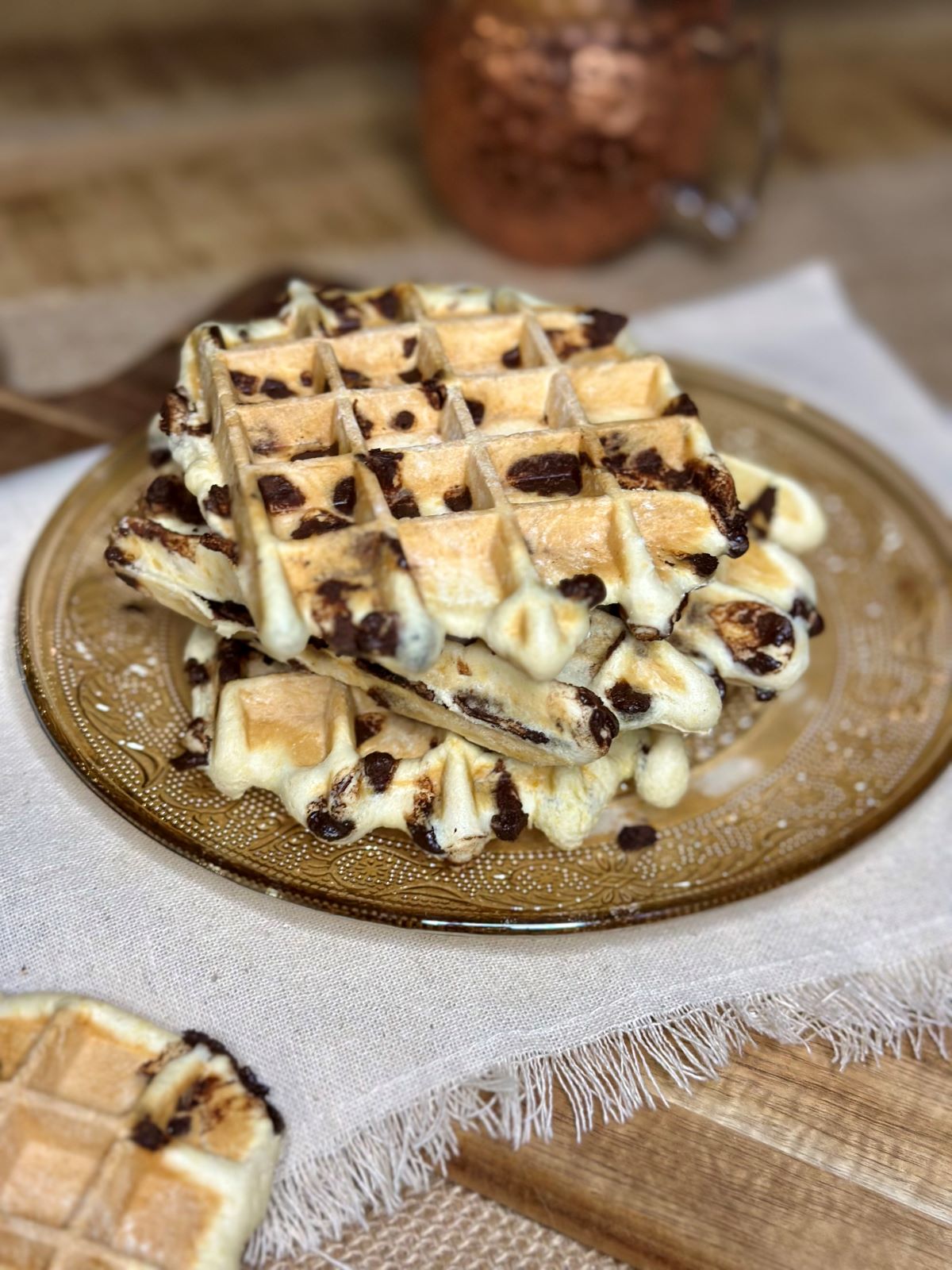 Gaufre Cookie aux pépites de chocolat noir