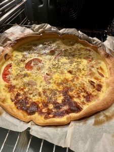 Cuisson de la tarte au thon