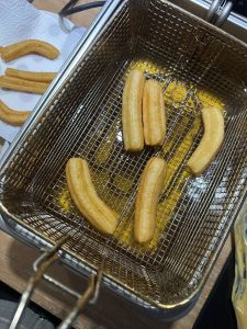 Cuisson des churros en friteuse