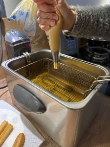 Churros à la poche à douille