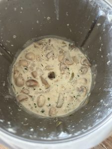 Sauce crémeuse aux champignons au Thermomix