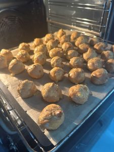 Cuisson des gougères