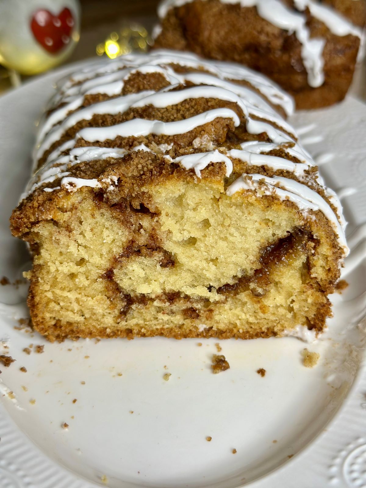 Gâteau au yaourt à la cannelle, avec un tourbillon