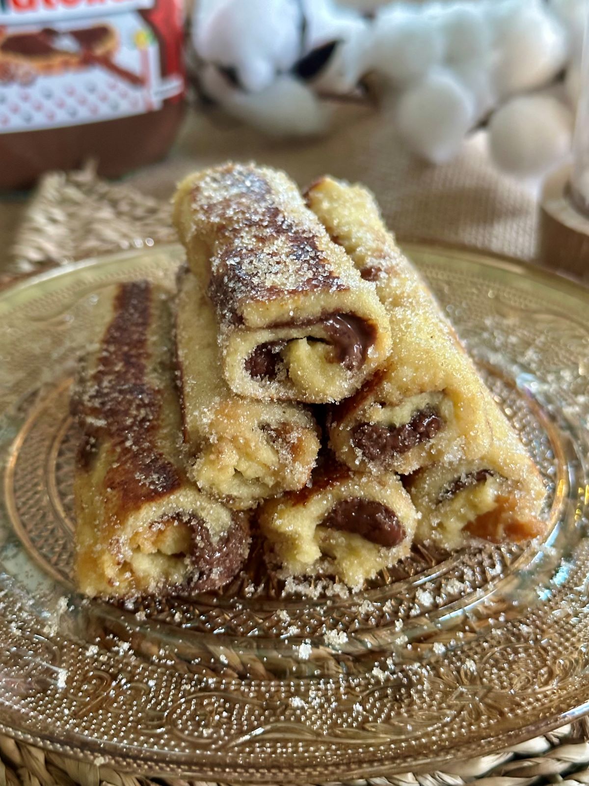 Brioche roulee perdue au nutella