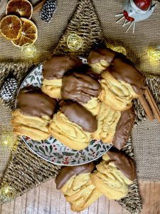 Spritzbredele de Christophe Felder, au chocolat au lait, pour Noël