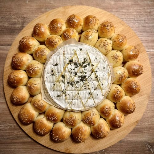 Fromage rôti et couronne de mini buns