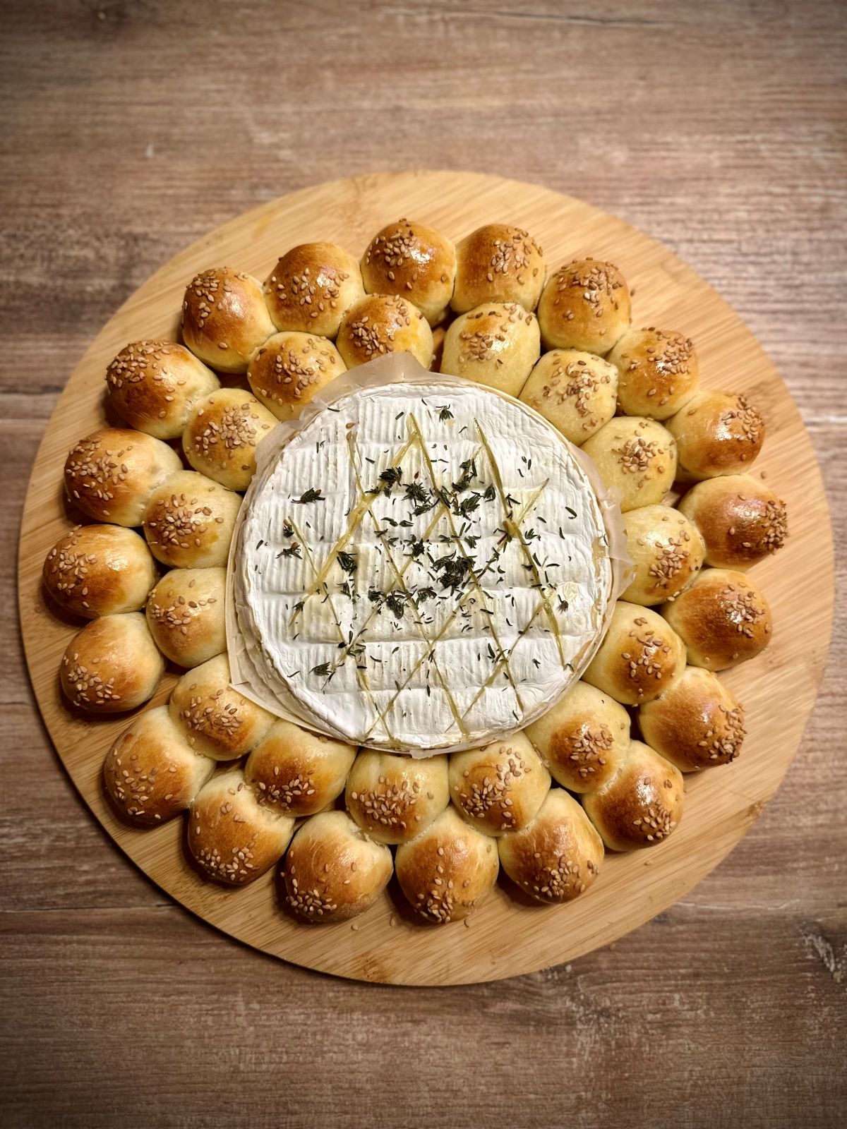 Fromage rôti et couronne de mini buns