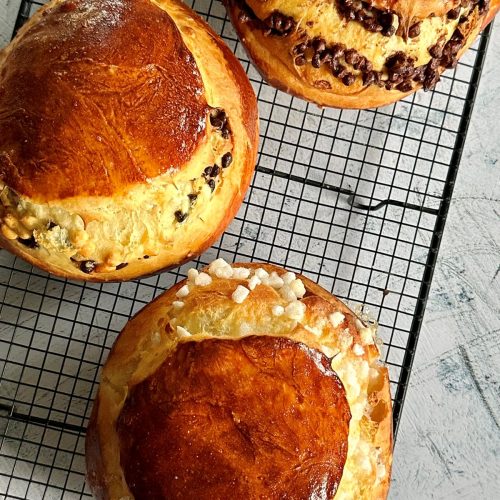 Cramiques au sucre ou aux pépites de chocolat maison