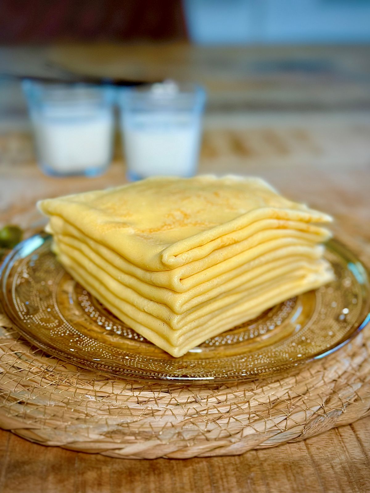 Crêpes légères au yaourt