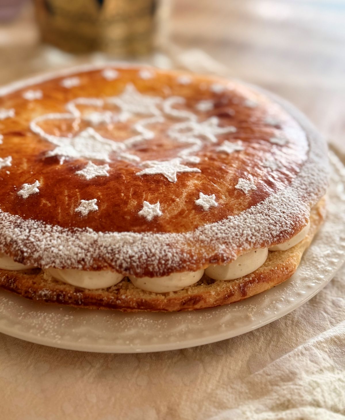 Galette beurrée dunkerquoise avec crème diplomate