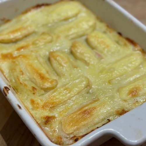 Hachis parmentier tartiflette, avec du reblochon