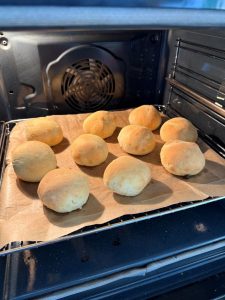 Cuisson au four des beignets